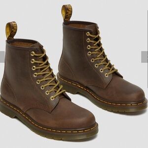 Dr. Martens 1460 Crazy Horse Leather Lace Up Boots